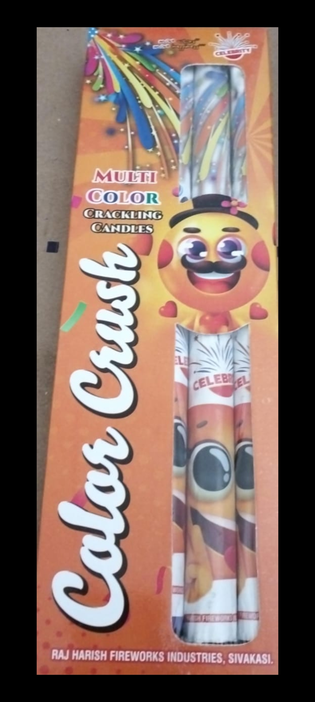 Colour Crackling Candle (3 Pcs)